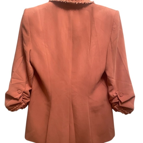 - cinq a sept blazer Khloe Crepe Trimmed Blazer - size 4 $445 - Picture 3 of 11